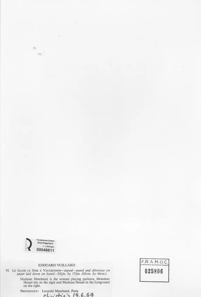 Anonimo , Vuillard, Edouard , retro