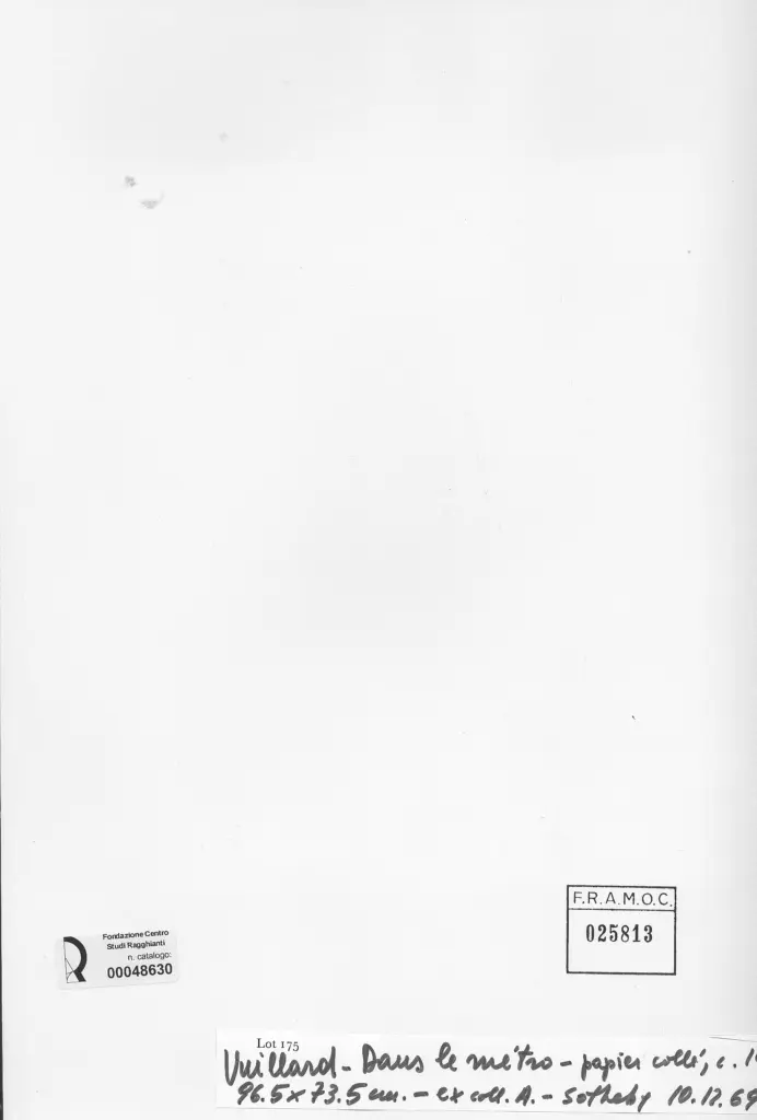 Anonimo , Vuillard, Edouard - sec. XX - Dans le Metro , retro