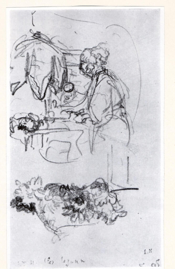 Anonimo , Vuillard, Edouard - sec. XX - Madame Hessel au Clos Cézanne à Vaucresson , fronte