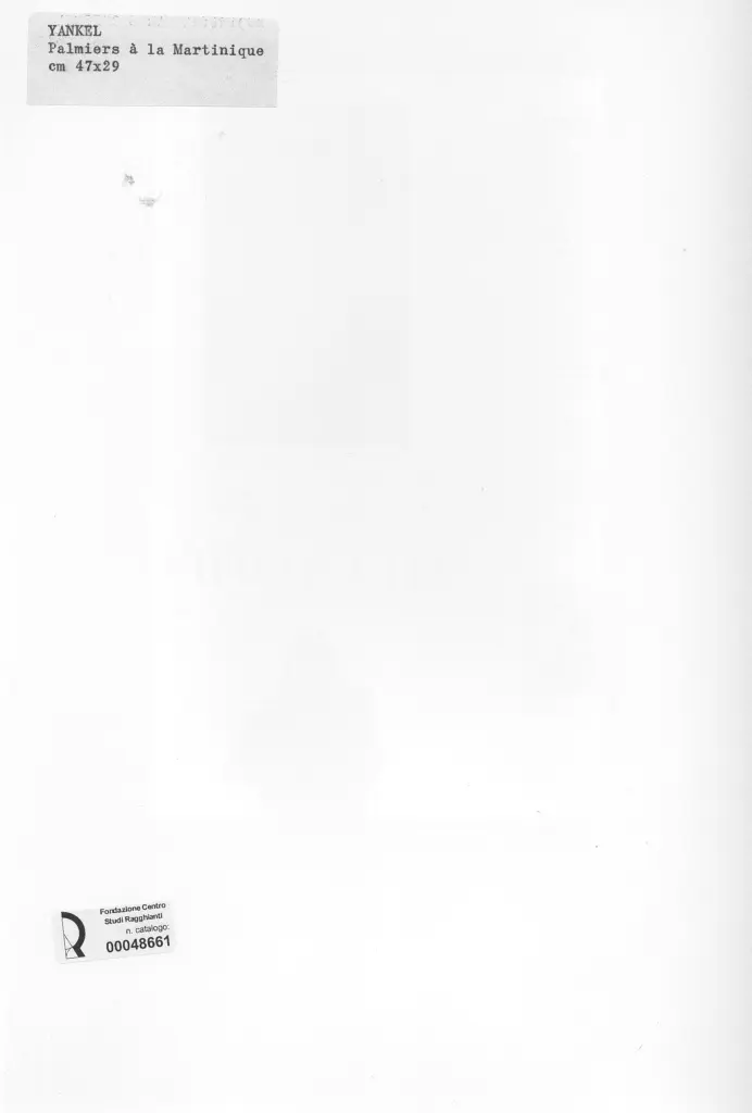 Anonimo , Yankel, Jaques - sec. XX/ XXI - Palmiers à la Martinique , retro