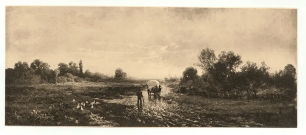 Anonimo , Baisch, Hermann - sec. XIX - Paesaggio , fronte