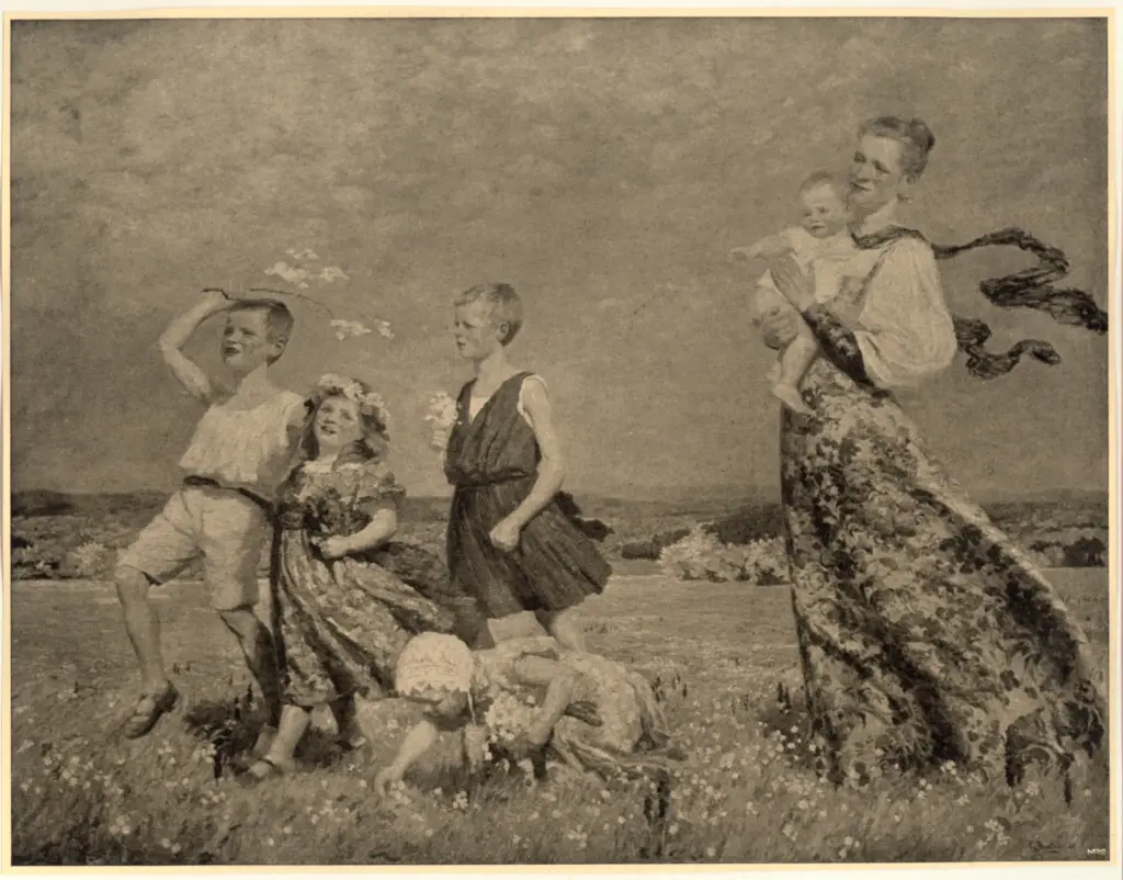 Bantzer, Carl , Familienbild"" -