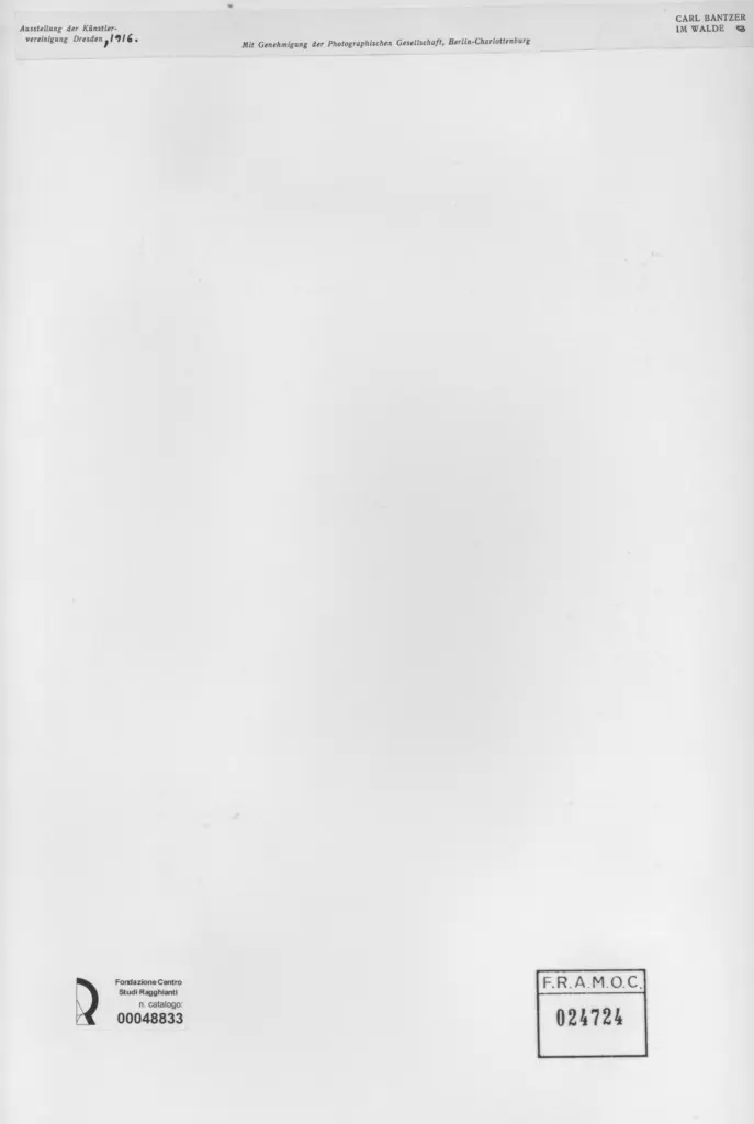 Anonimo , Bantzer, Carl - sec. XX - Im walde , retro