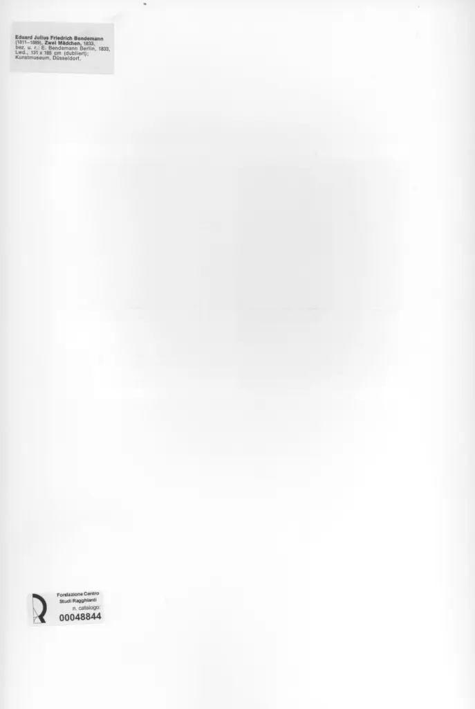 Anonimo , Bendemann, Eduard Julius Friedrich - sec. XIX , retro