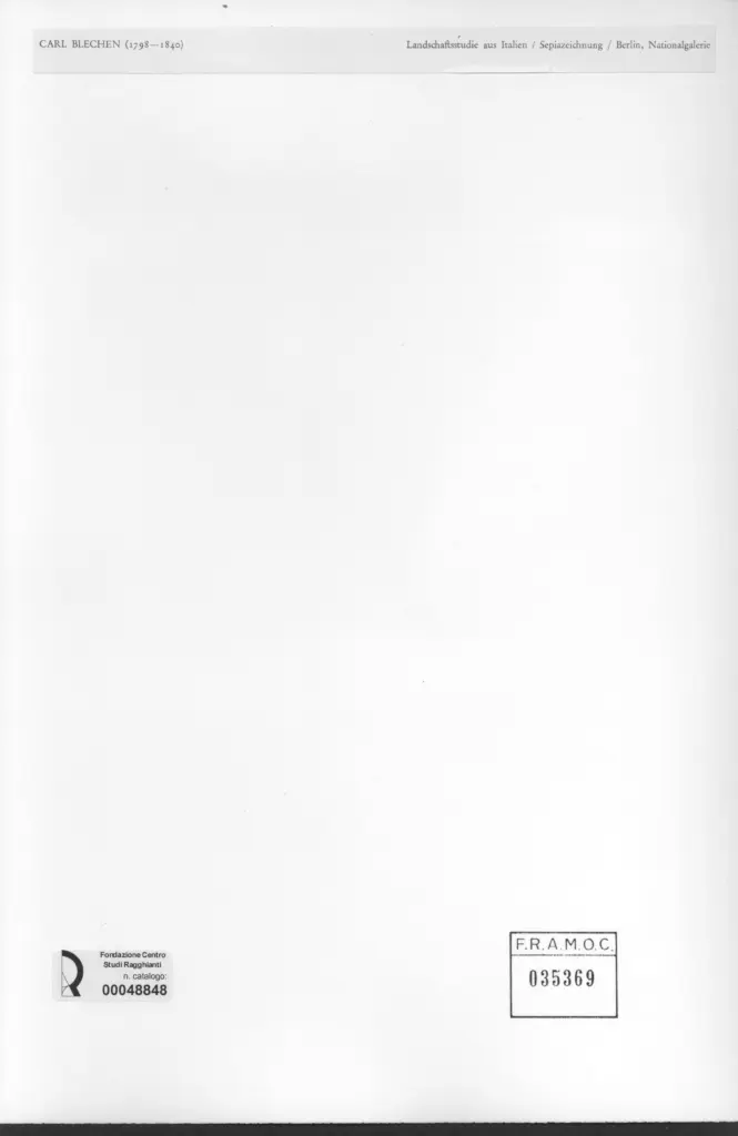 Anonimo , Blechen, Karl , retro