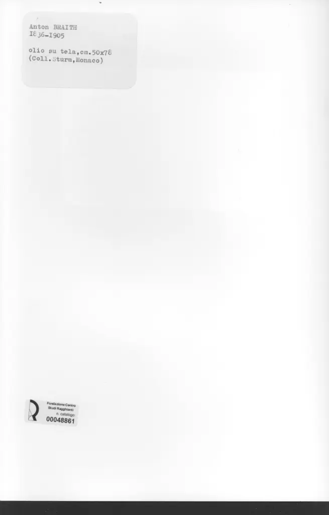 Anonimo , Braith, Anton - sec. XIX - Le mucche , retro