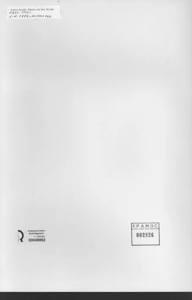 Anonimo , Braith, Anton - sec. XIX - Schafe auf der Weide , retro