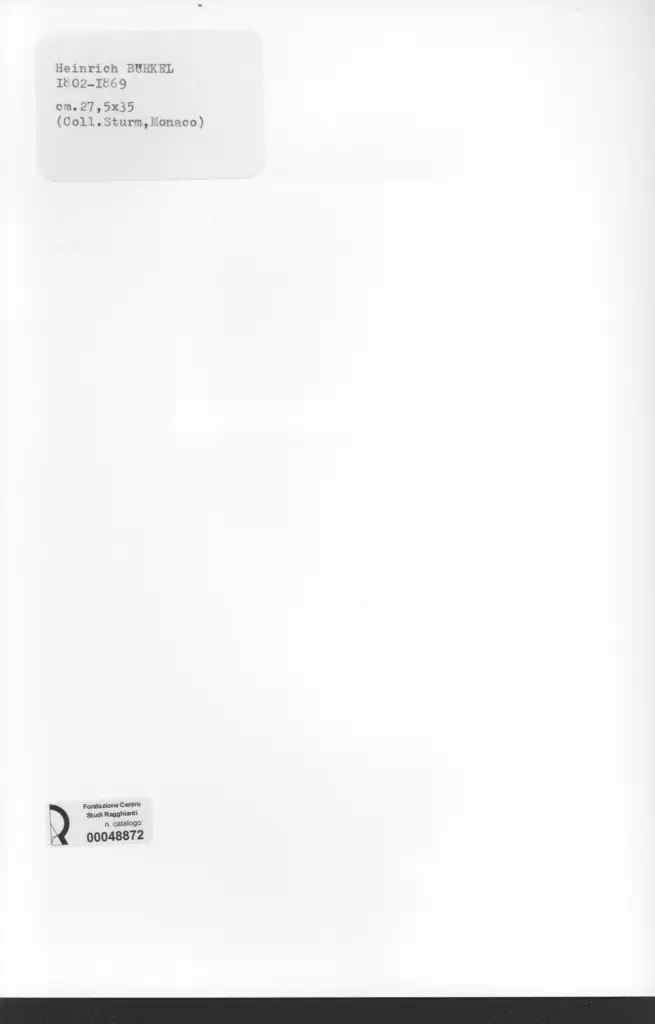 Anonimo , Burkel, Heinrich - sec. XIX - Paesaggio innevato , retro