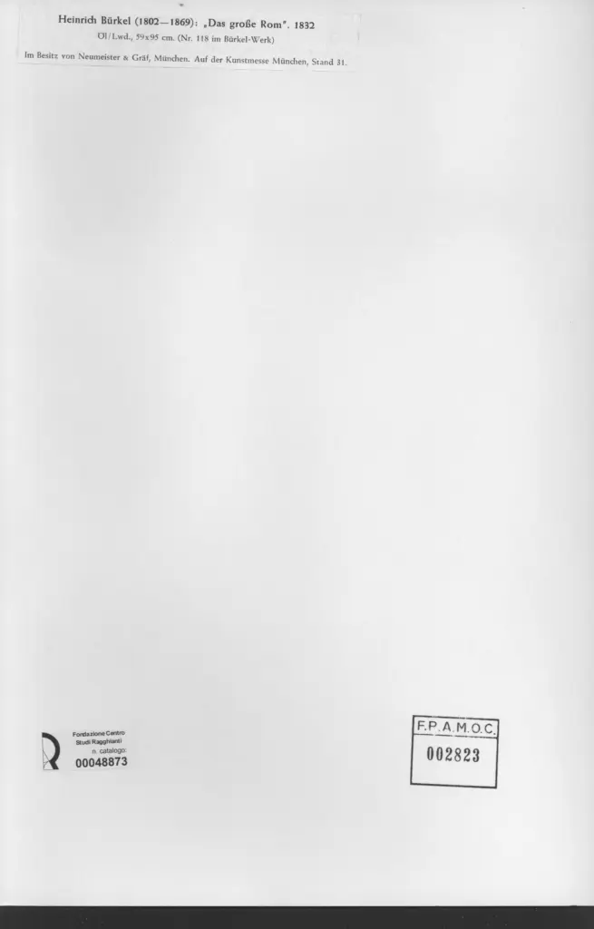 Anonimo , Burkel, Heinrich - sec. XIX - Das grose Rom , retro