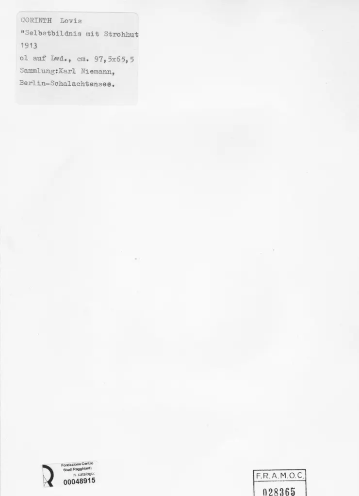 Anonimo , Corinth, Lovis - sec. XX , retro