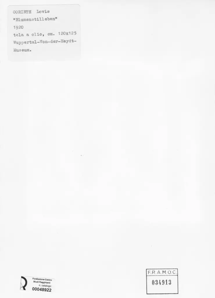 Anonimo , Corinth, Lovis - sec. XX - Blumenstilleben , retro