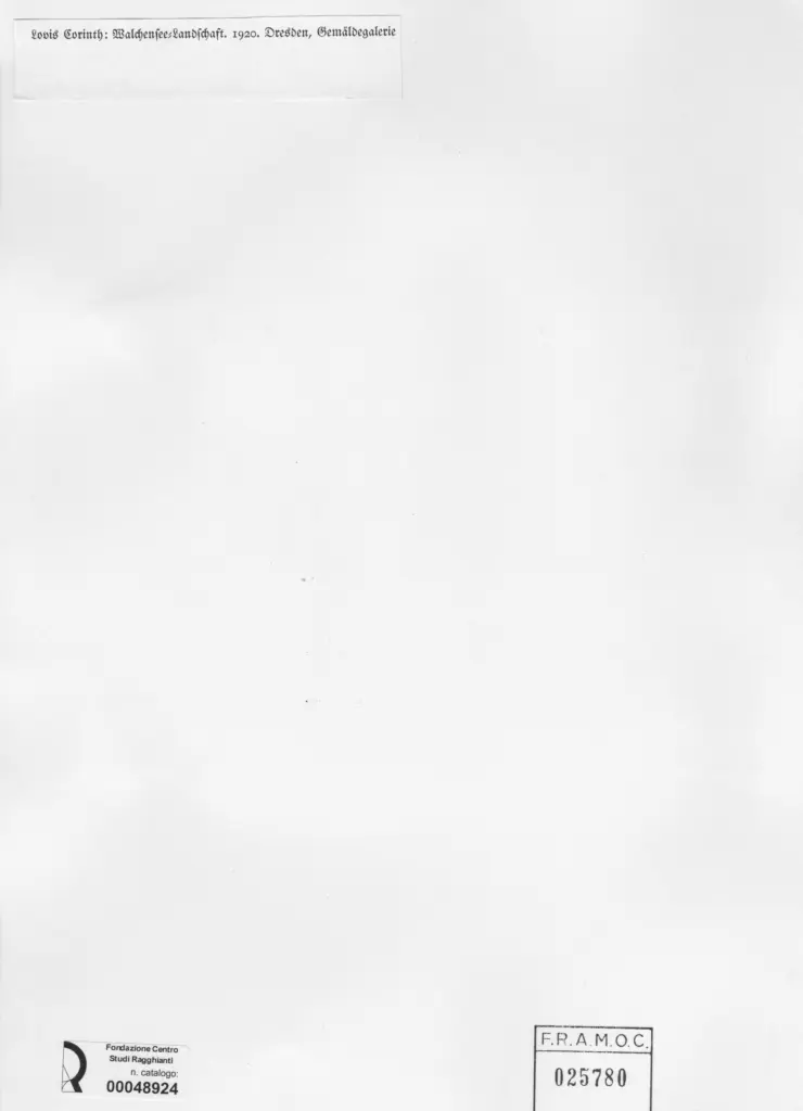 Anonimo , Corinth, Lovis - sec. XX , retro