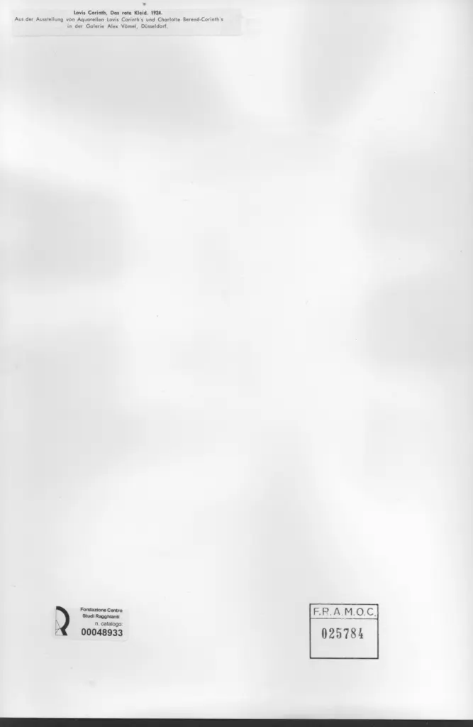 Anonimo , Corinth, Lovis - sec. XX , retro