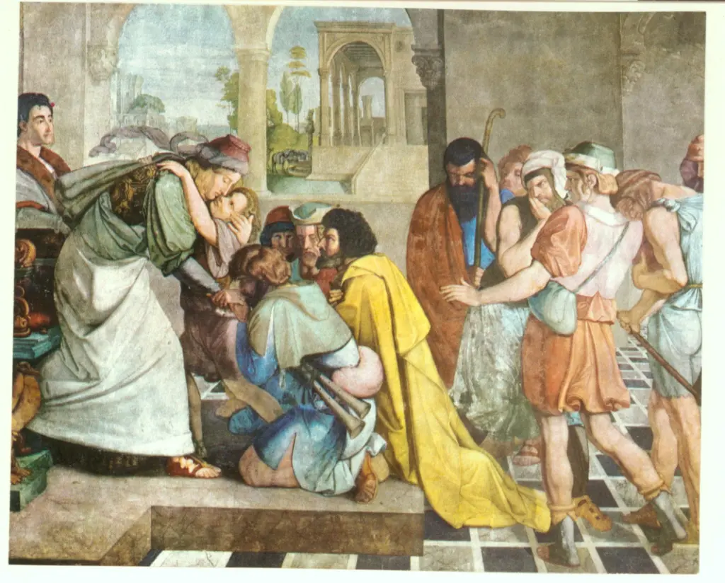 Anonimo , von Cornelius, Peter - sec. XVIII/ XIX - Giuseppe riconosciuto dai fratelli , fronte