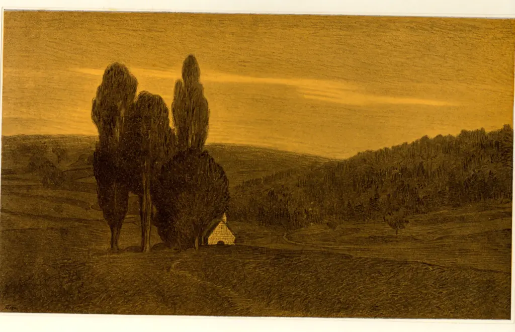 Anonimo , Daur, Hermann - sec. XIX - Paesaggio , fronte