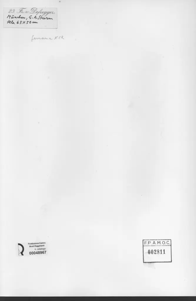 Anonimo , von Defregger, Franz - sec. XIX - Ritratto di uomo , retro