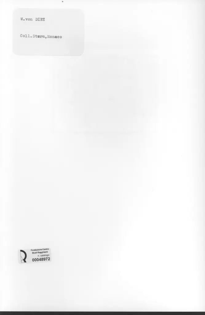 Anonimo , Von Diez, Wilhelm - sec. XIX - Uomo e cavallo , retro