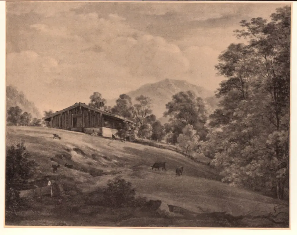 Anonimo , Dillis, Cantius - sec. XVIII/ XIX - Niederalp bei ruhpolding , fronte