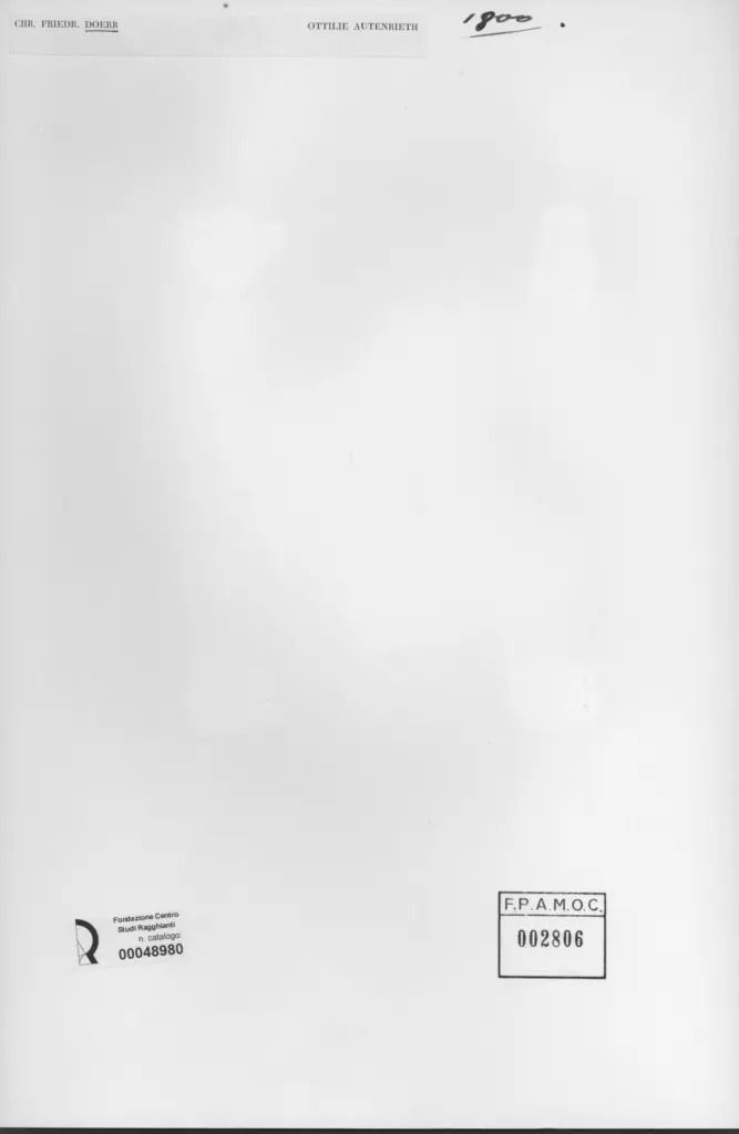 Anonimo , Doerr, Christian Friedrich - sec. XIX - Ottilie Autenrieth , retro