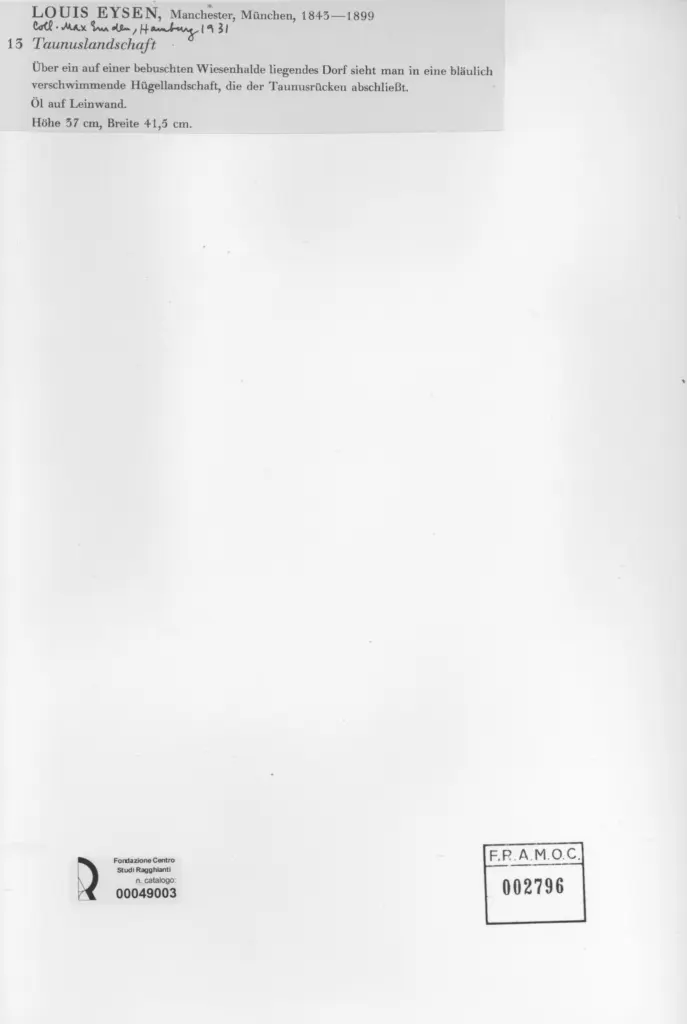 Anonimo , Taunuslandschaft , retro