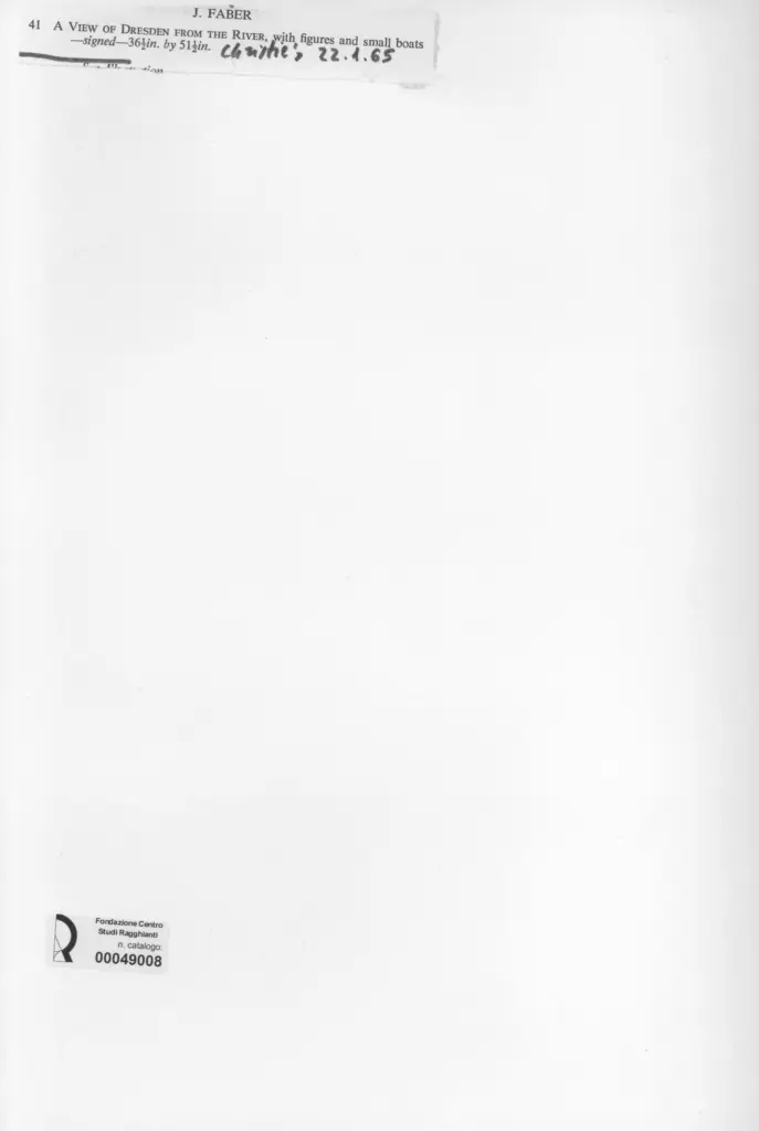 Anonimo , Faber, Johann Joachim , retro