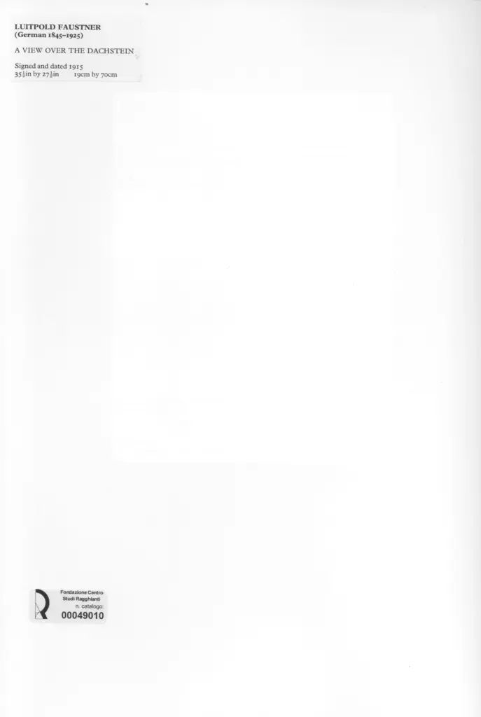 Anonimo , Faustner, Luitpold sec. XX , retro