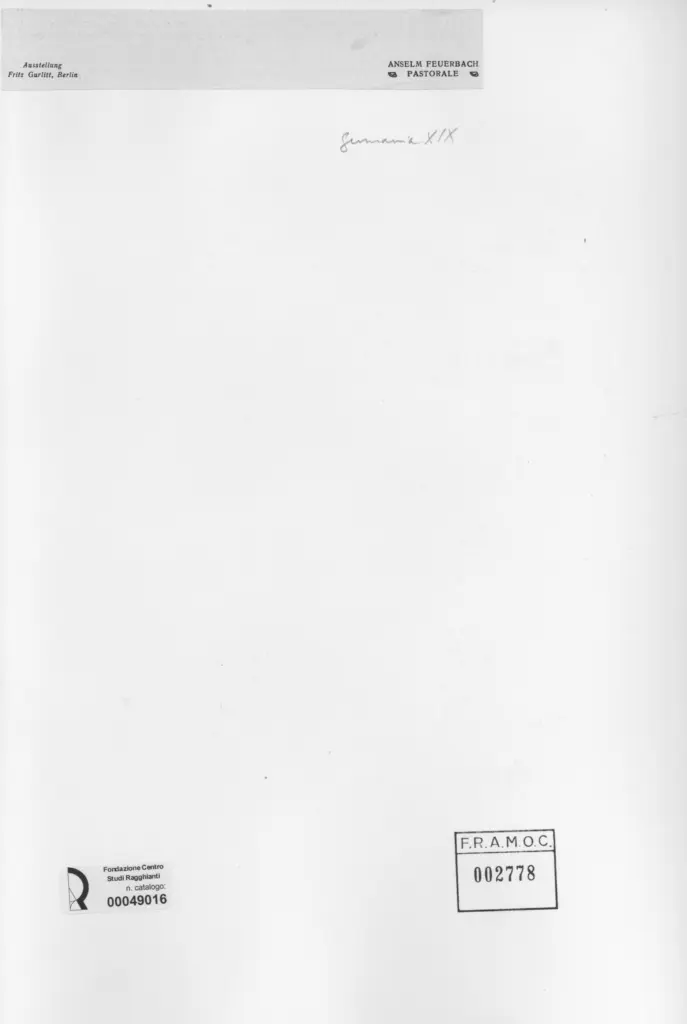 Anonimo , Anselm Feuerbach , retro