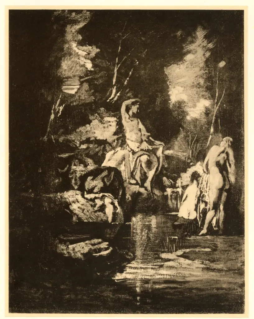 Feuerbach, Anselm , Brahmsskizze