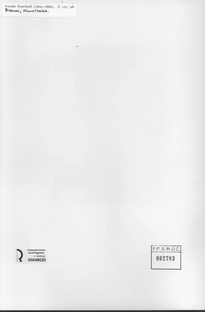 Anonimo , Feuerbach, Anselm , retro