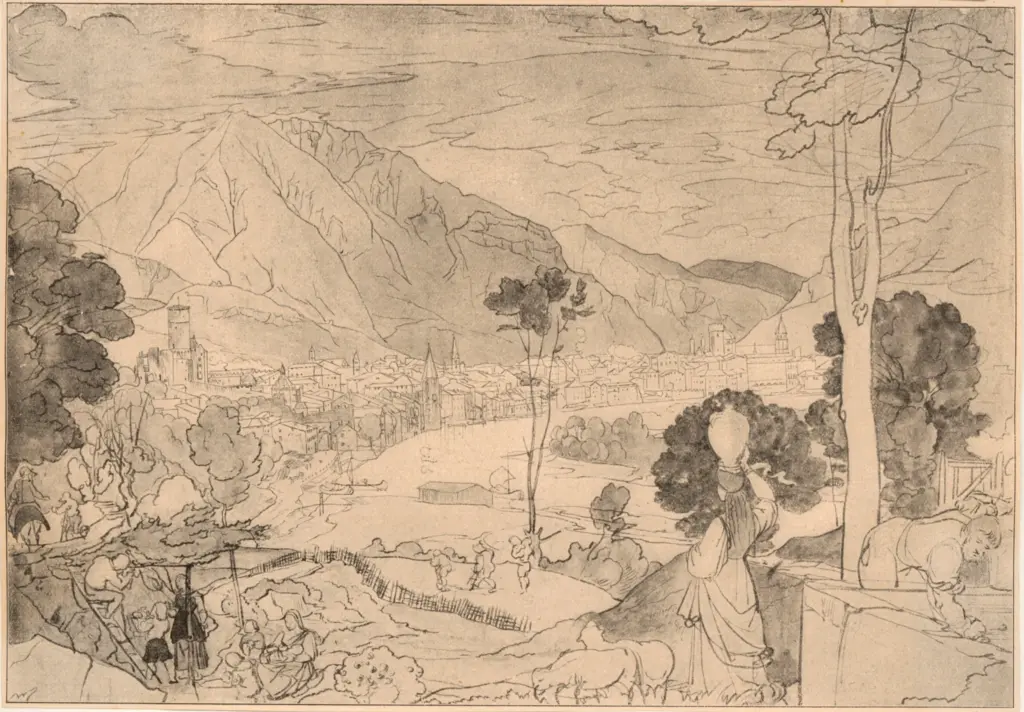 Fohr, Karl Philipp , Ansicht von trient