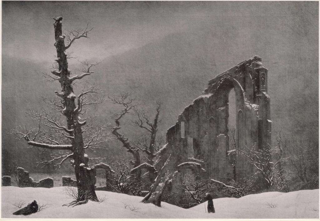 Friedrich, Caspar David , Winterlandschaft mit kirchenruine