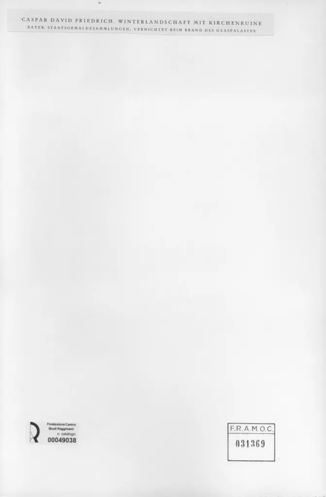 Anonimo , Caspar David Friedrich , retro