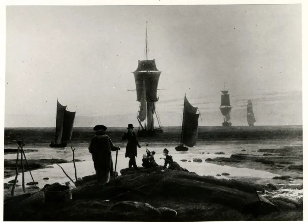 Anonimo , Friedrich, Caspar David - sec. XIX - Strandbild , fronte