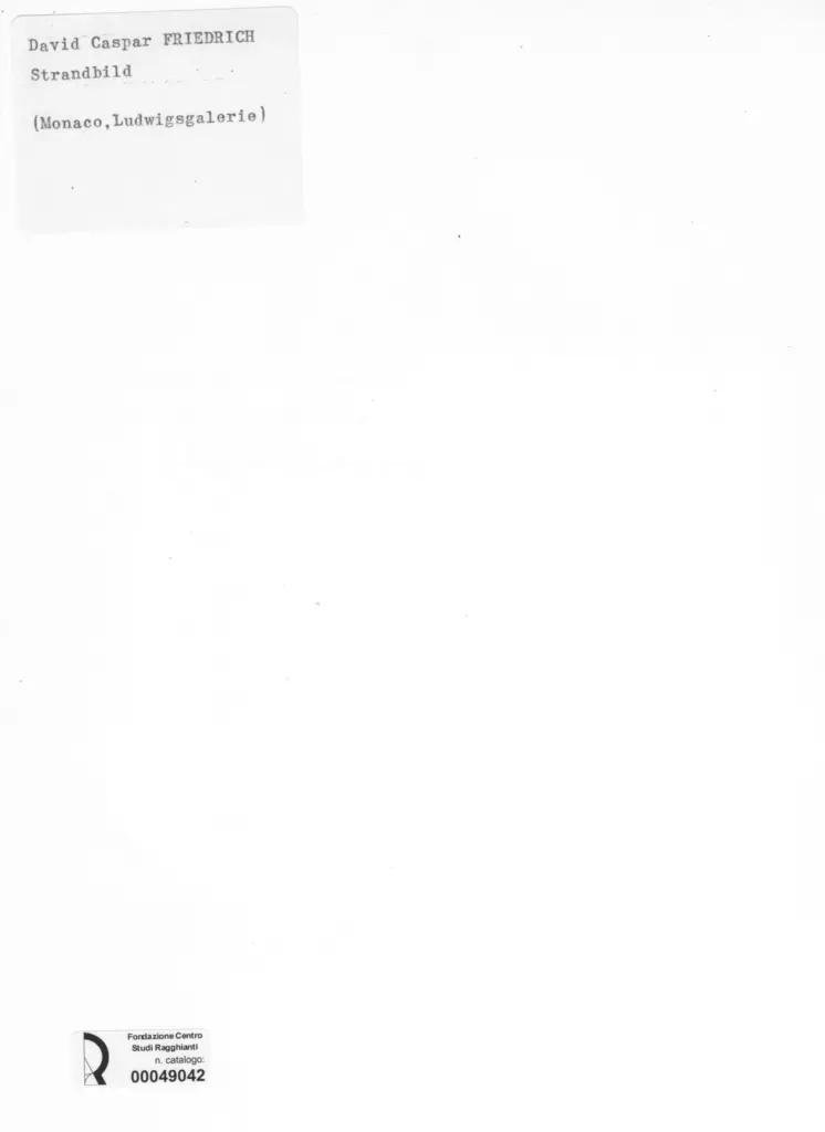 Anonimo , Friedrich, Caspar David - sec. XIX - Strandbild , retro