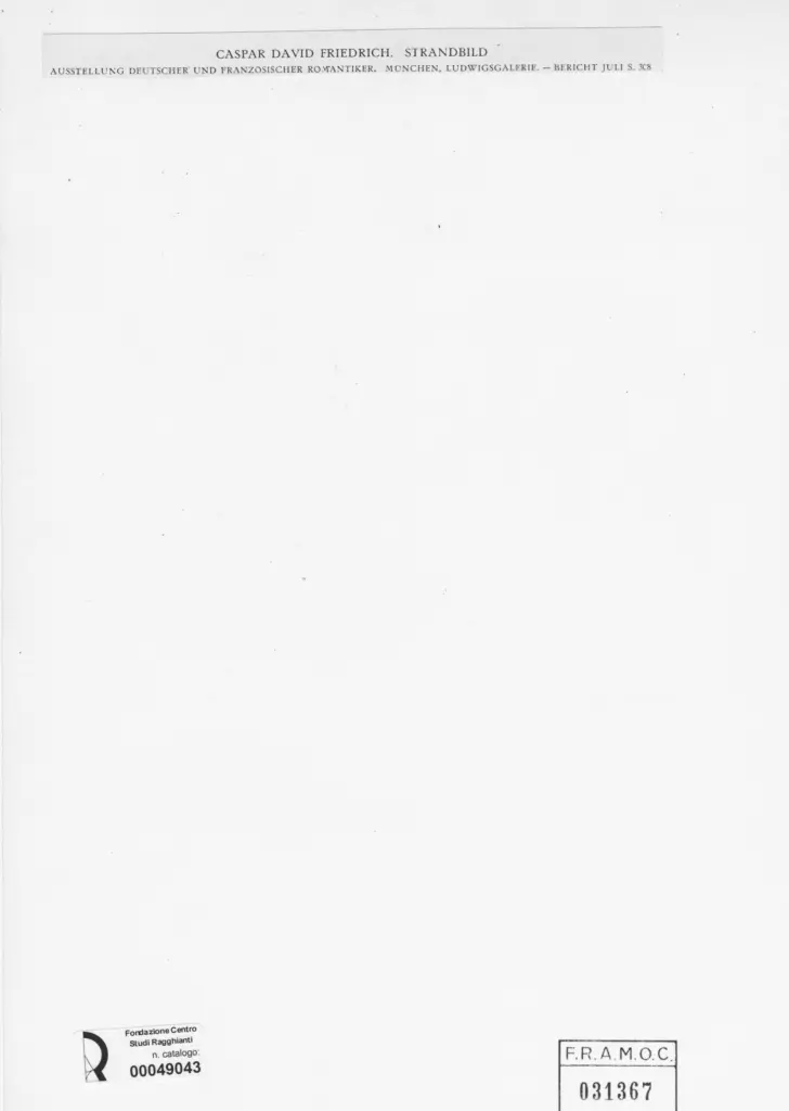 Anonimo , Friedrich, Caspar David - sec. XIX - Strandbild , retro