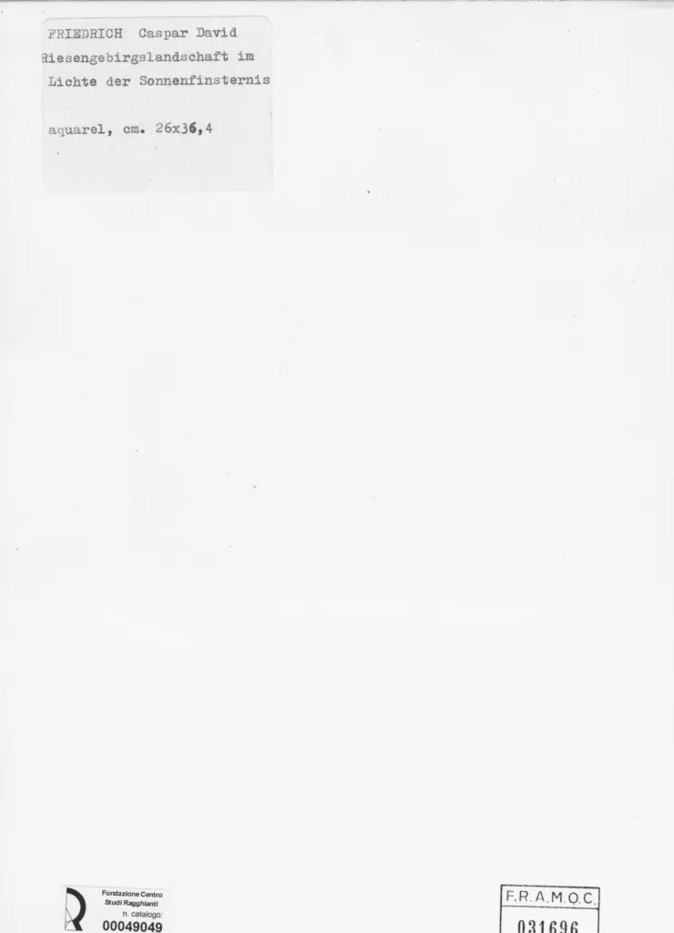 Anonimo , Friedrich, Caspar David , retro