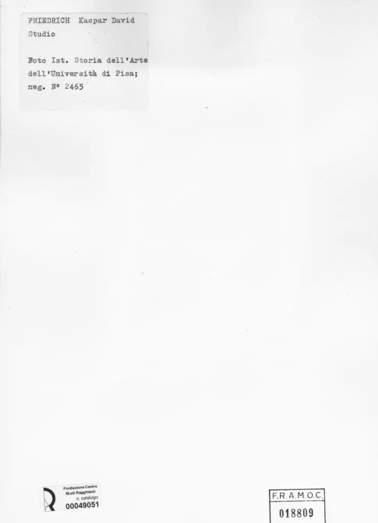 Universit&agrave; di Pisa. Dipartimento di Storia delle Arti , Friedrich, Caspar David , retro