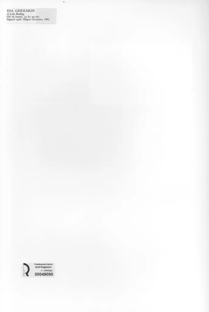 Anonimo , Gerhardi, Ida sec. XX , retro