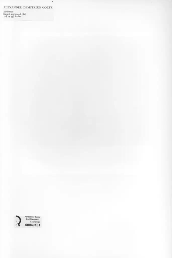 Anonimo , Goltz, Alexander Demetrius sec. XIX , retro