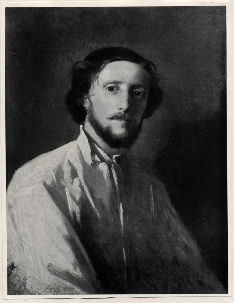 Anonimo , Gysis, Nikolaus - sec. XIX - Ritratto di pittore di Monaco , fronte