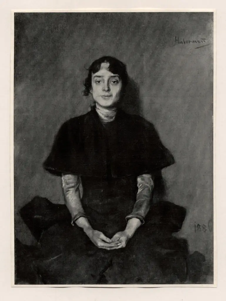 Anonimo , Habermann, Hugo - sec. XIX - Ritratto di donna , fronte