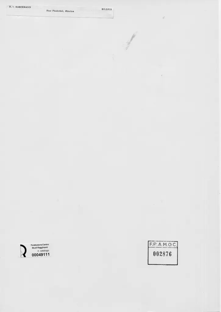 Anonimo , Habermann, Hugo - sec. XIX - Ritratto di donna , retro