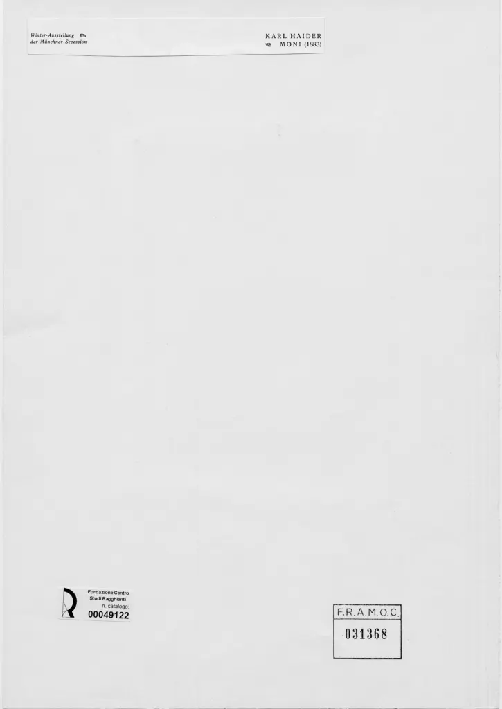 Anonimo , Haider, Karl - sec. XIX - Moni , retro