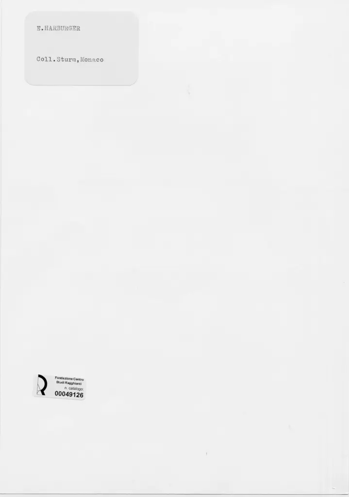 Anonimo , Harburger, Edmund - sec. XIX/ XX - Conversazione tra due uomini al tavolo , retro