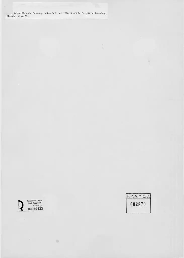 Anonimo , Heinrich, August - sec. XIX - Cimitero di Loschwitz , retro