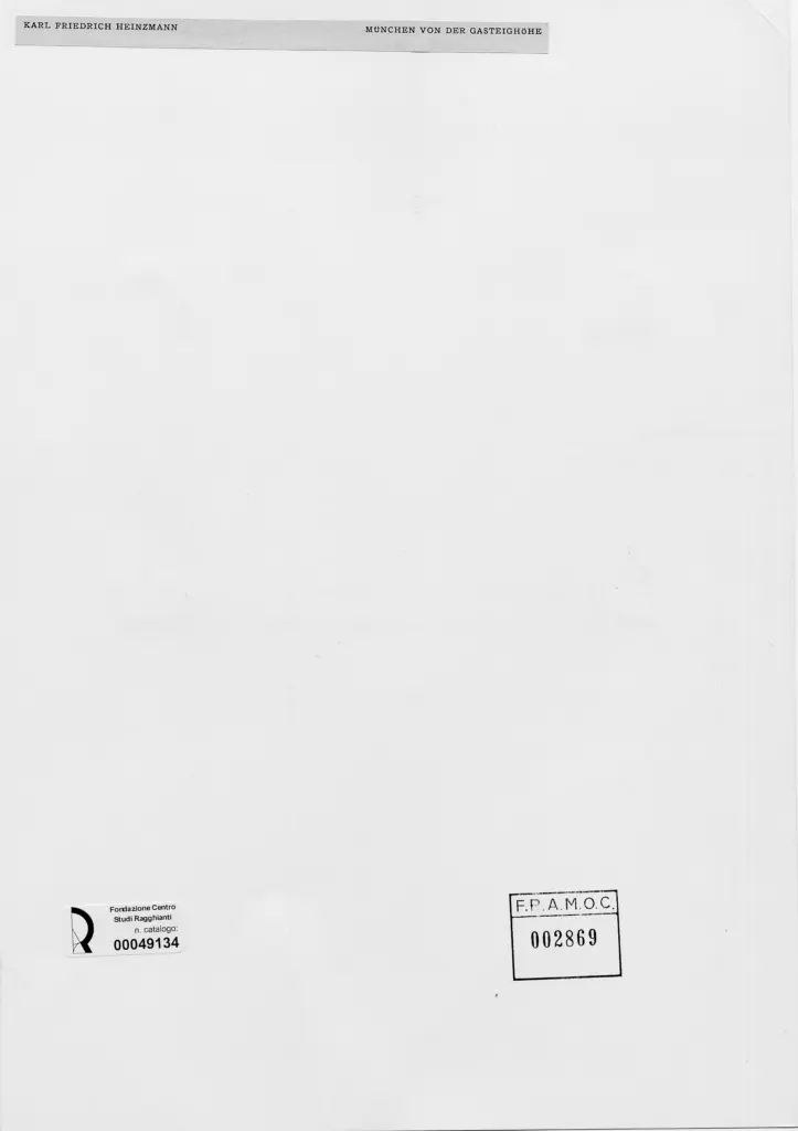 Anonimo , Heinzmann, Karl Friedrich - sec. XVIII/ XIX - Veduta di Monaco di Baviera , retro