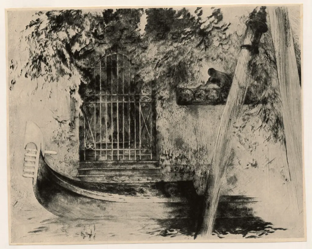 Anonimo , Herrmann, Paul - sec. XIX/ XX - Gondola veneziana , fronte