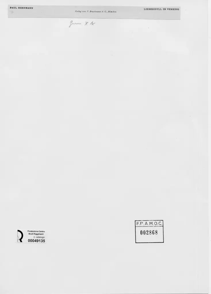 Anonimo , Herrmann, Paul - sec. XIX/ XX - Gondola veneziana , retro