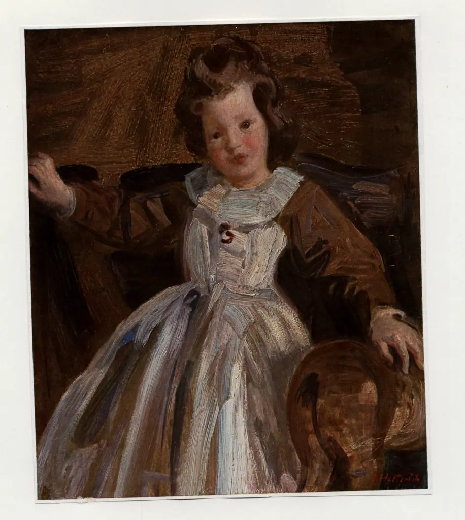 Herterich, Ludwig , Ritratto di bambina