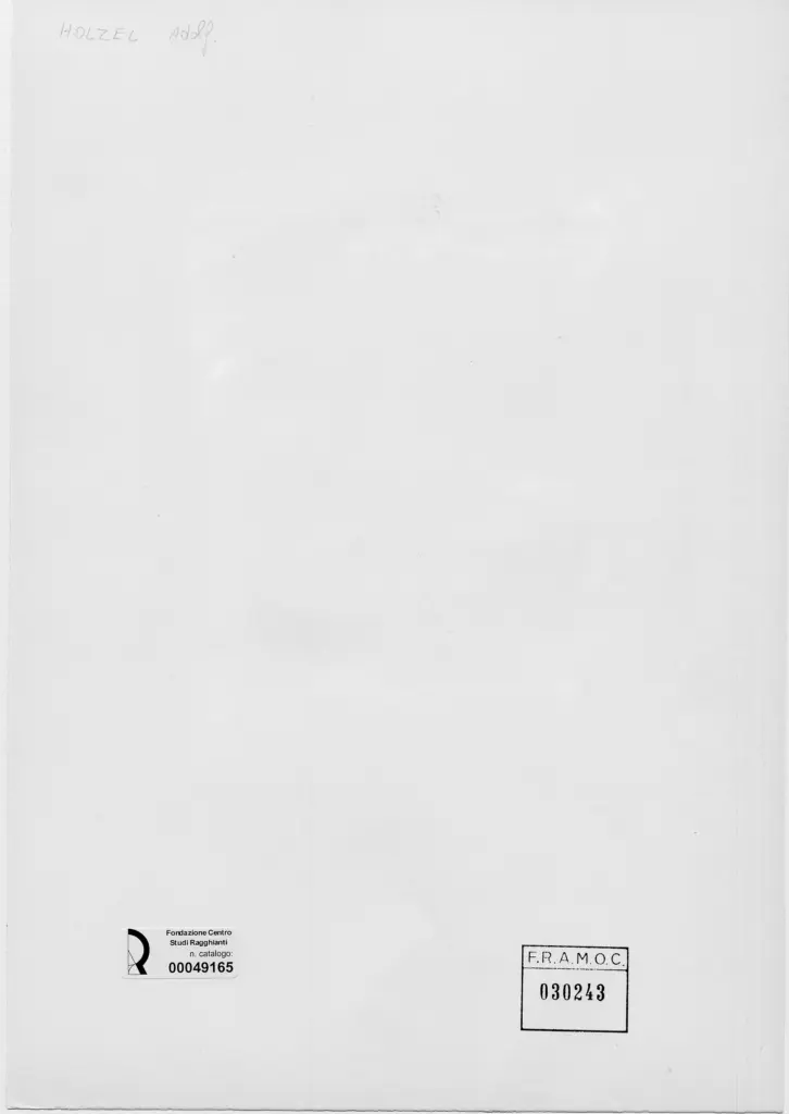 Anonimo , Holzel, Adolf - sec. XIX/ XX - Paesaggio con figure , retro